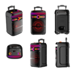 Parlante Portátil Bluetooth 5.0 30W Luces RGB USB TF FM - Imagen 4