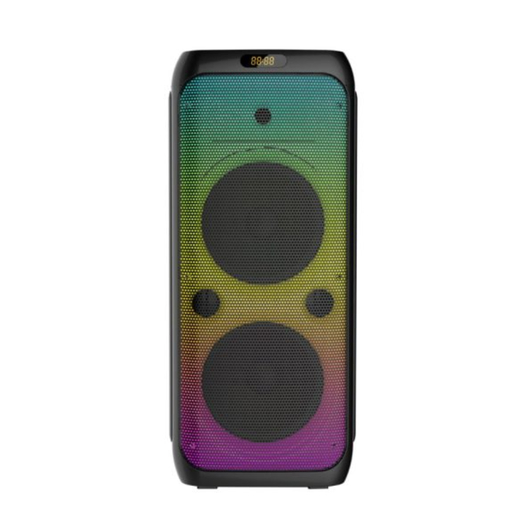 130.png Parlante Portatil Bluetooth 5.0 20W BASS/TREBLE TWS RGB + Microfono - Imagen 1
