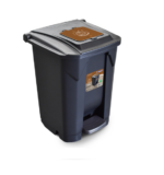 CESTO DE BASURA RECICLAJE CON RUEDAS Y PEDAL 60 LTS - Imagen 2