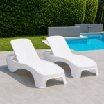 Set 2 Reposeras Dubai Símil Rattan