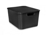 Caja Organizadora Ratan Negro 15 lts