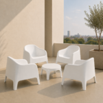 Juego 4 Sillones Skarpo + Mesa Ratona - 3 Colores - Imagen 3