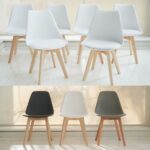 Set x6 Sillas Nordicas Tulip Acolchonadas  -3 colores - Imagen 4