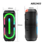 Parlante Portátil Bluetooth 5.0 10W RGB FM USB MIC TWS - Imagen 3