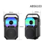 Parlante Portátil Bluetooth 5.0 8W Luces RGB FM USB TWS - Imagen 3