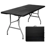 Mesa Picnic Plegable 180 cm Negra