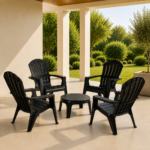 Juego 4 Sillones Miami + Mesa Ratona - diferentes colores