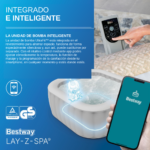 Spa Inflable Bestway Bali Smart Rattan Gris – 6 Personas – 1,96 x 0,71 m – 980 L - Imagen 3